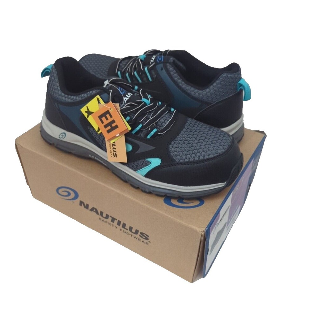 Nautilus Safety Footwear Tempest Low CT Gray Sneaker - N1052 Womens Size 8 - New